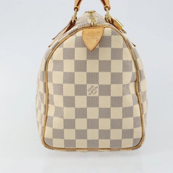 LOUIS VUITTON Damier Azur Speedy 25 Hand Bag N41534 LV Auth 143957V - Picture 6 of 16